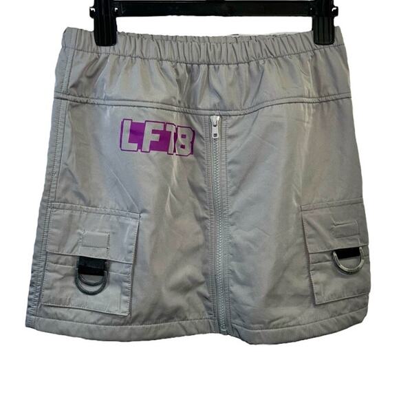 LF The Brand Light Gray Elastic Waist Skirt Small - Picture 1 of 4